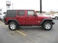 2011 Deep Cherry Red Jeep Wrangler Unlimited Sport 4x4  photo #4