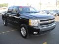 2008 Black Chevrolet Silverado 1500 LT Crew Cab 4x4  photo #7