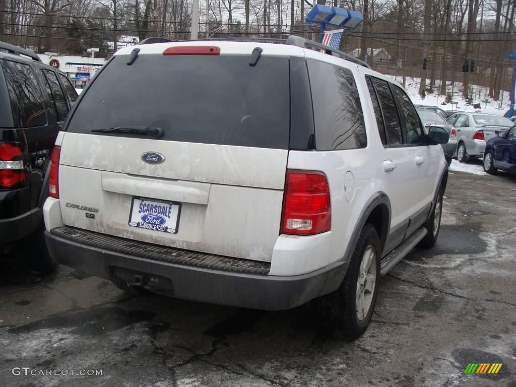 2003 Explorer XLT 4x4 - Oxford White / Graphite Grey photo #4