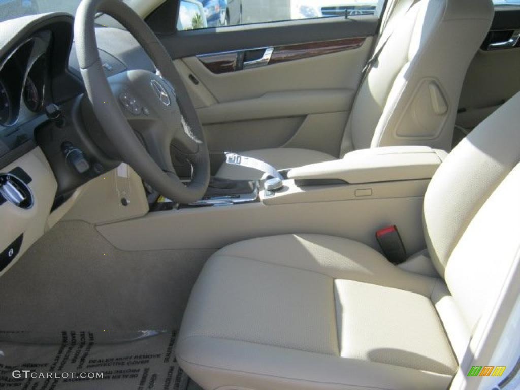 Almond/Mocha Interior 2011 Mercedes-Benz C 350 Sport Photo #41553318