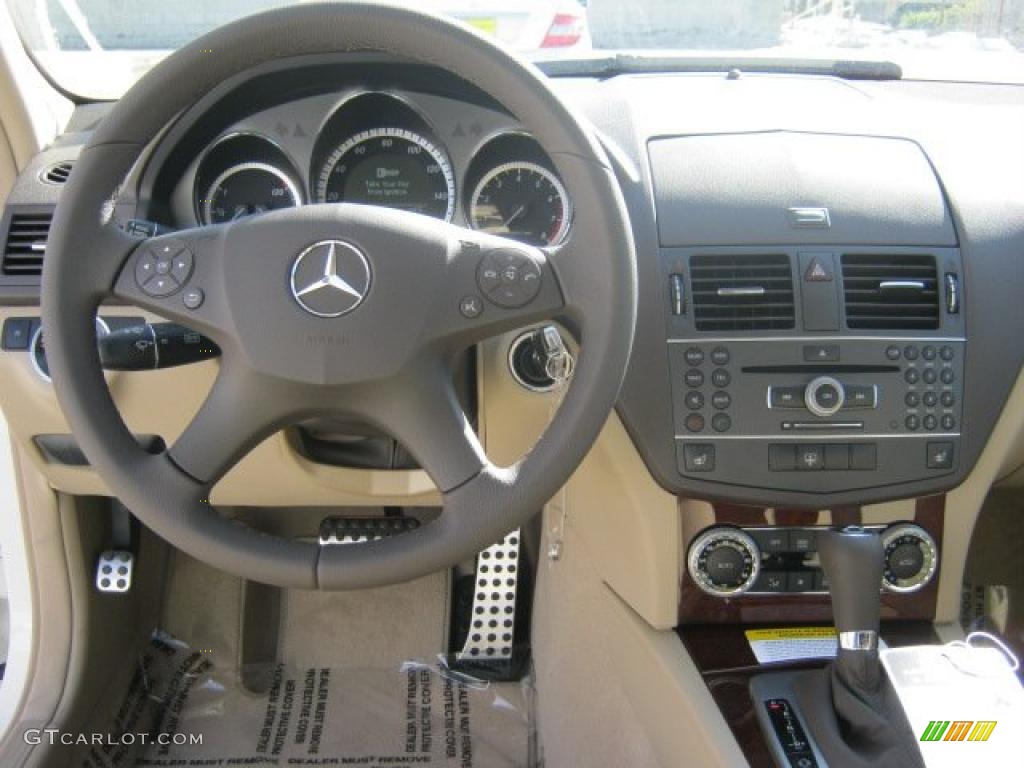2011 Mercedes-Benz C 350 Sport Almond/Mocha Dashboard Photo #41553327