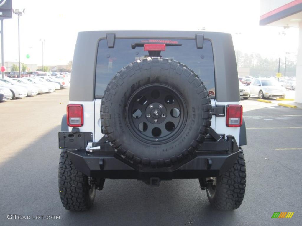 2010 Wrangler Rubicon 4x4 - Stone White / Dark Slate Gray/Medium Slate Gray photo #4