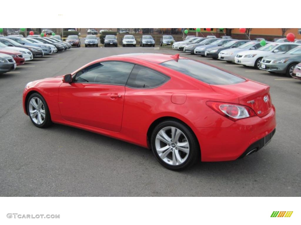 Tsukuba Red 2010 Hyundai Genesis Coupe 3.8 Grand Touring Exterior Photo #41555366
