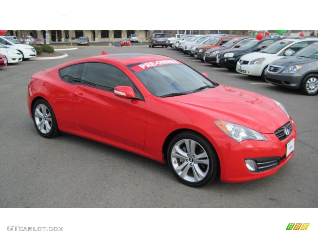 Tsukuba Red 2010 Hyundai Genesis Coupe 3.8 Grand Touring Exterior Photo #41555438