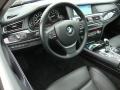 Black Nappa Leather Steering Wheel Photo for 2009 BMW 7 Series #41557006