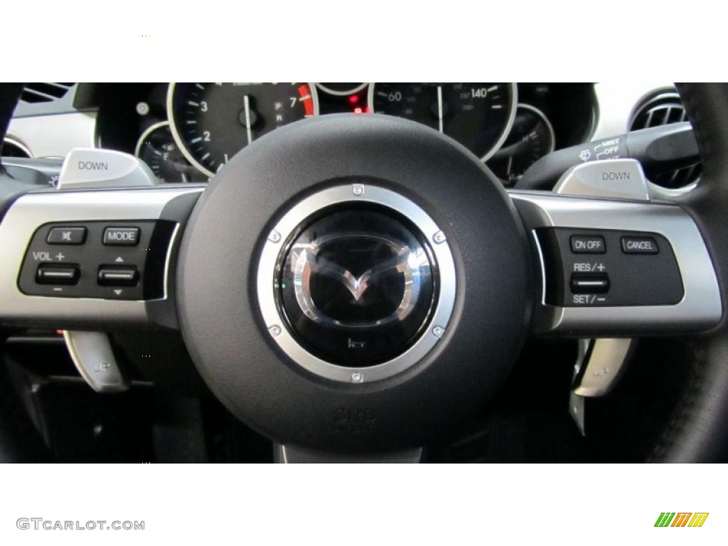 2011 Mazda MX-5 Miata Touring Hard Top Roadster Black Steering Wheel Photo #41557390