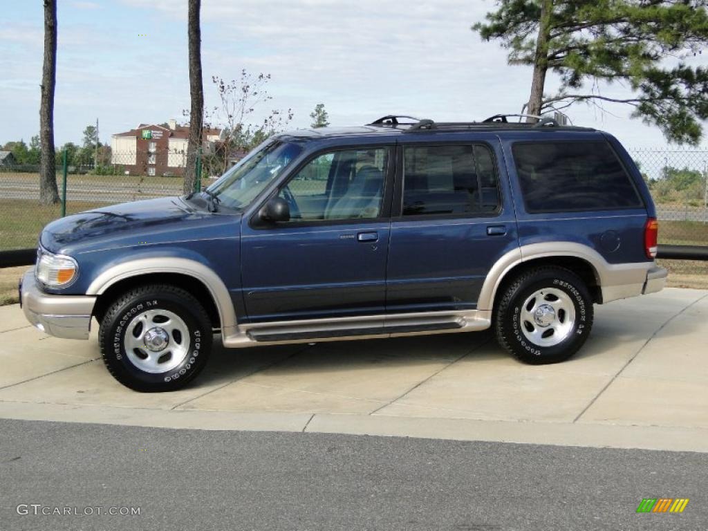 1999 Explorer Eddie Bauer - Medium Wedgewood Blue Metallic / Medium Prairie Tan photo #8