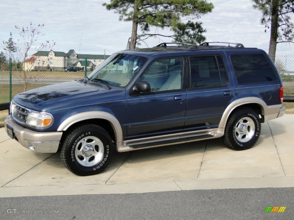 1999 Explorer Eddie Bauer - Medium Wedgewood Blue Metallic / Medium Prairie Tan photo #9