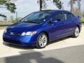 2008 Fiji Blue Pearl Honda Civic Si Sedan  photo #10