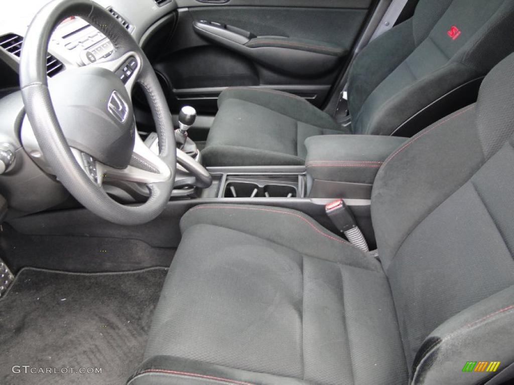 2008 Civic Si Sedan - Fiji Blue Pearl / Black photo #12
