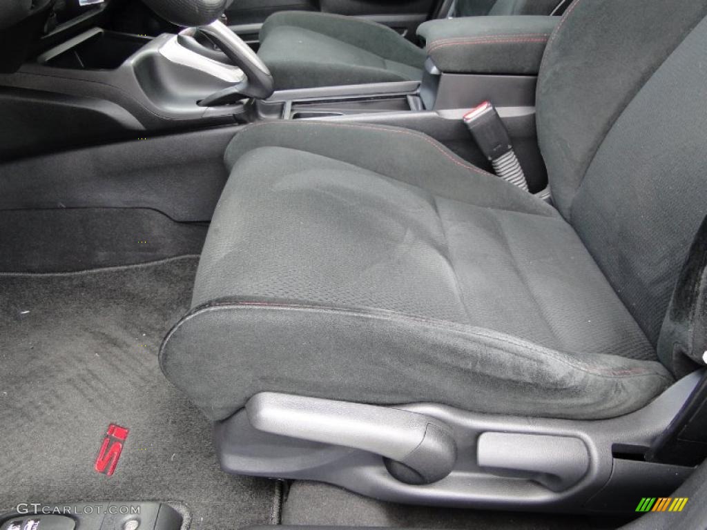 2008 Civic Si Sedan - Fiji Blue Pearl / Black photo #14