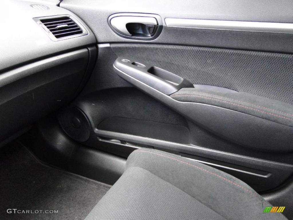 2008 Civic Si Sedan - Fiji Blue Pearl / Black photo #22