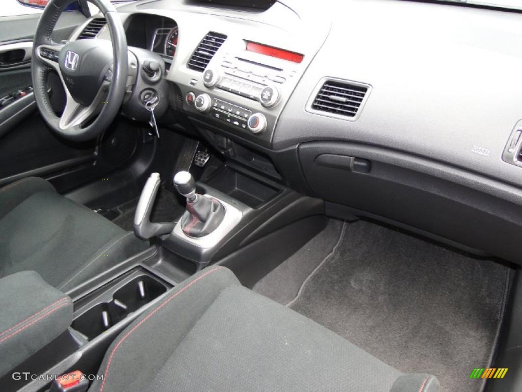 2008 Civic Si Sedan - Fiji Blue Pearl / Black photo #23