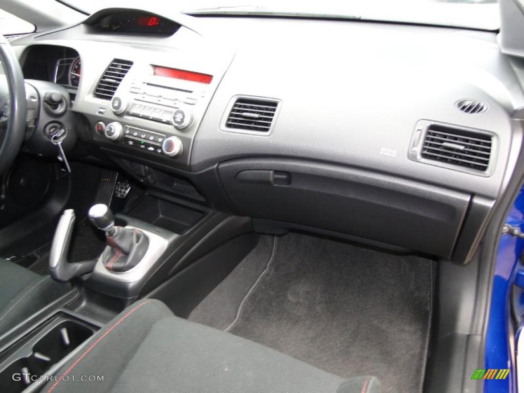 2008 Civic Si Sedan - Fiji Blue Pearl / Black photo #24