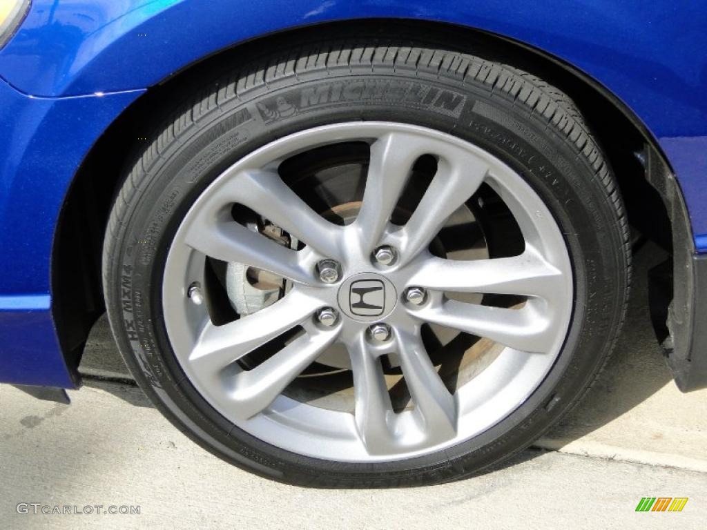 2008 Civic Si Sedan - Fiji Blue Pearl / Black photo #33