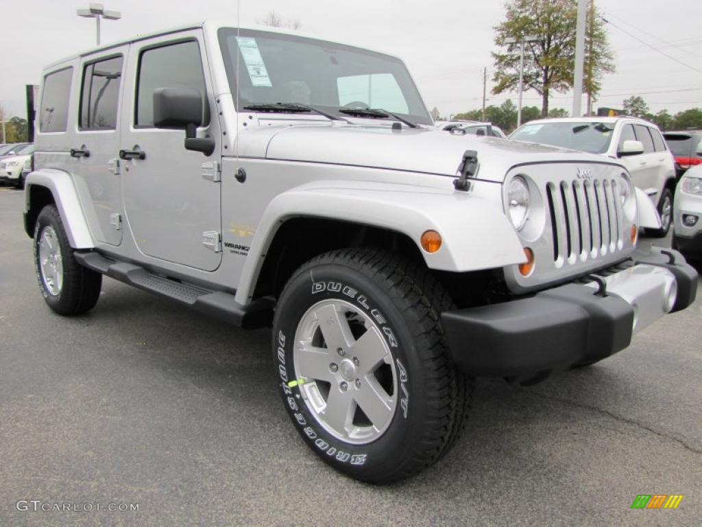 Bright Silver Metallic 2011 Jeep Wrangler Unlimited Sahara 4x4 Exterior Photo #41562391