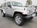 2011 Bright Silver Metallic Jeep Wrangler Unlimited Sahara 4x4  photo #4