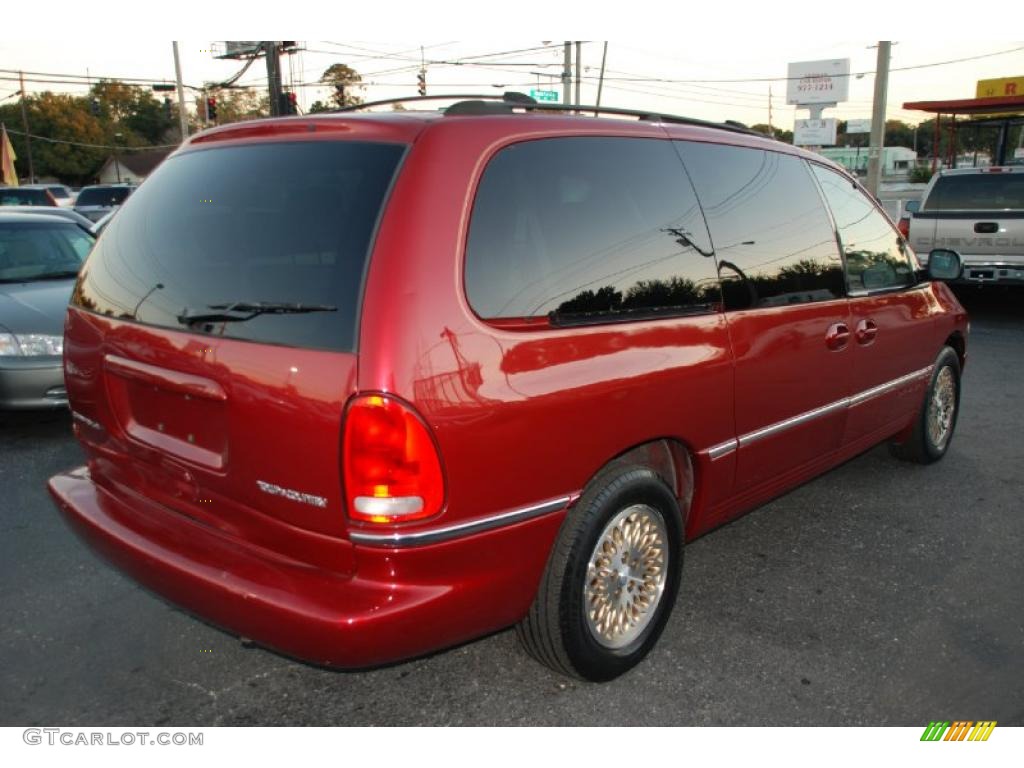 1997 Town & Country LXi - Candy Apple Red Metallic / Camel photo #8