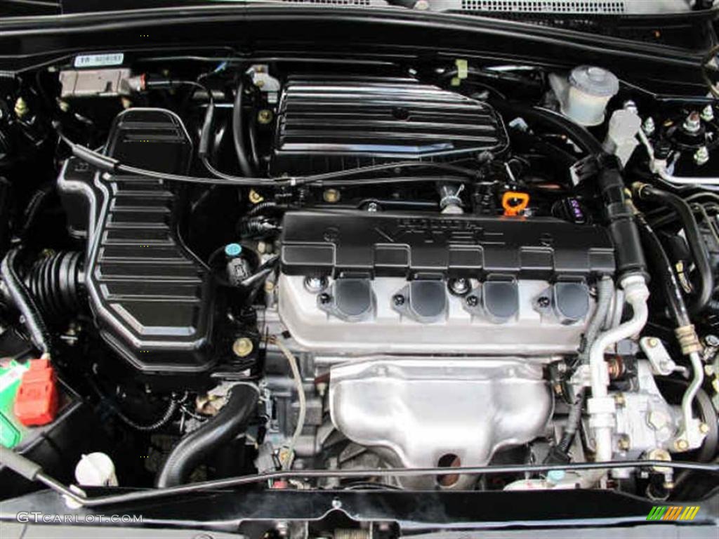 2005 Honda Civic EX Coupe 1.7L SOHC 16V VTEC 4 Cylinder Engine Photo #41564875
