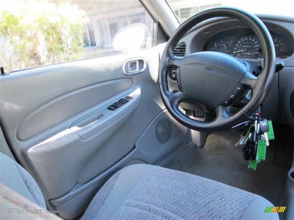 1999 Ford Escort SE Sedan Medium Graphite Steering Wheel Photo #41566179