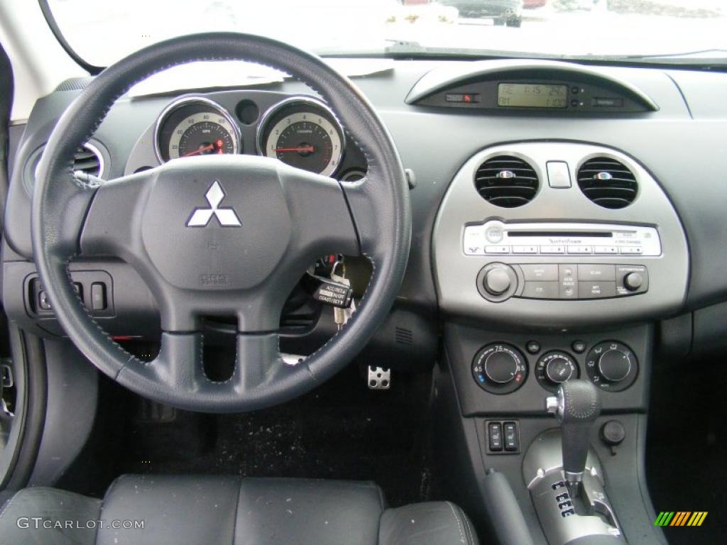 2008 Mitsubishi Eclipse SE V6 Coupe Dark Charcoal Dashboard Photo #41566671