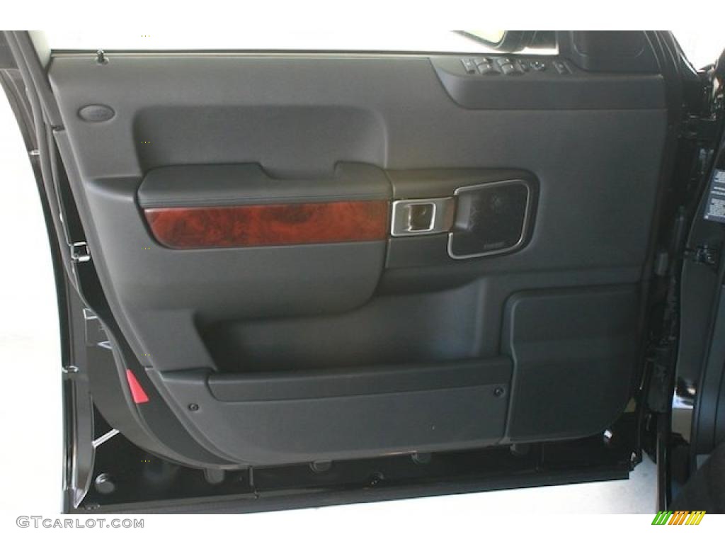 2011 Land Rover Range Rover Supercharged Jet Black/Jet Black Door Panel Photo #41567207