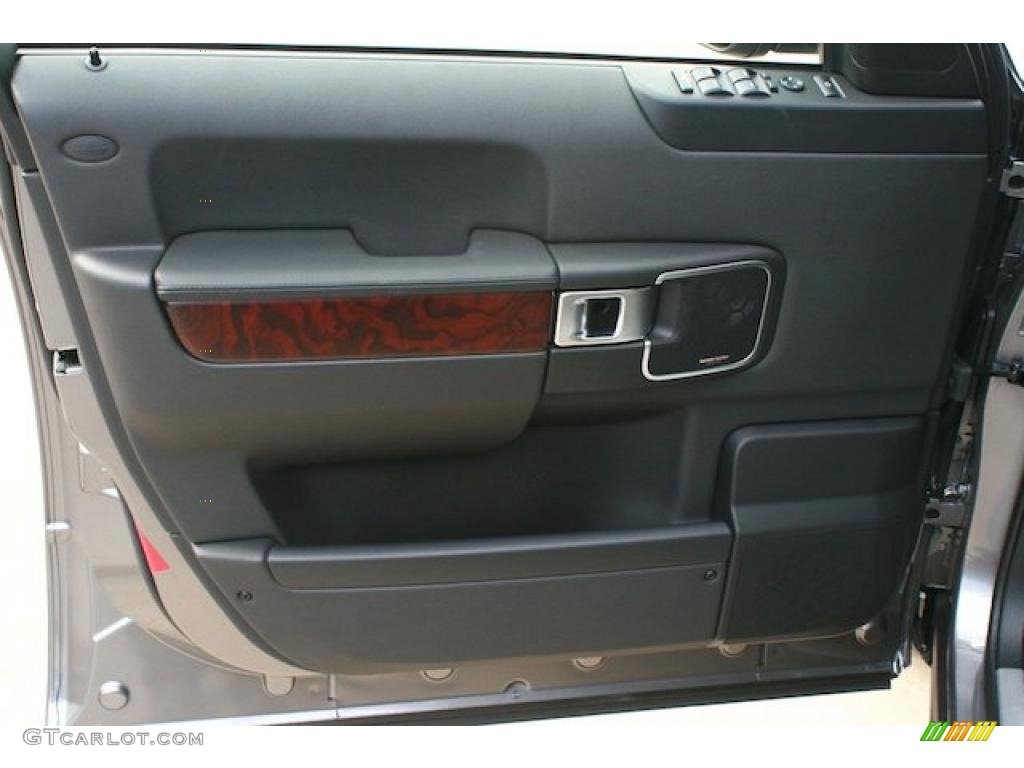 2011 Land Rover Range Rover Supercharged Jet Black/Jet Black Door Panel Photo #41567547