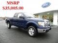 2011 Dark Blue Pearl Metallic Ford F150 XLT SuperCab 4x4  photo #1