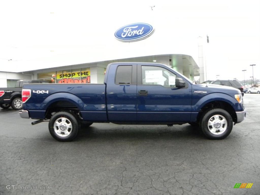 Dark Blue Pearl Metallic 2011 Ford F150 XLT SuperCab 4x4 Exterior Photo #41568539