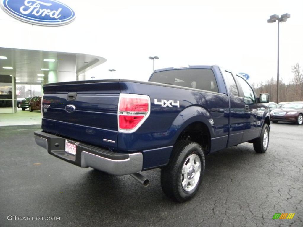 Dark Blue Pearl Metallic 2011 Ford F150 XLT SuperCab 4x4 Exterior Photo #41568551