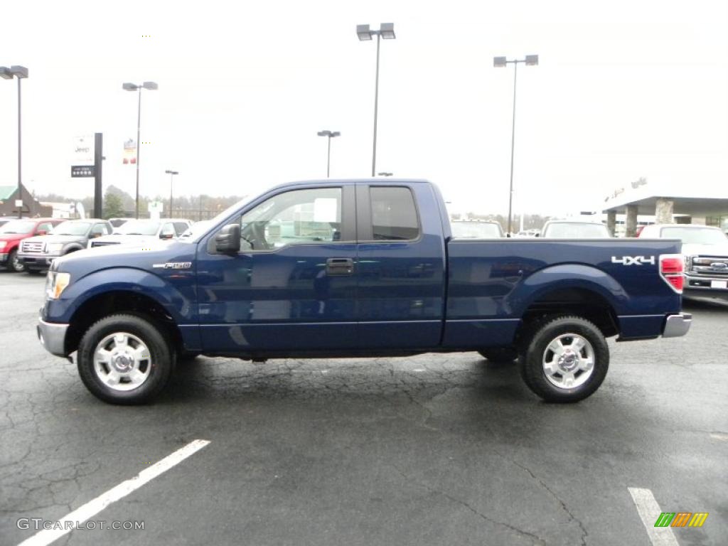 Dark Blue Pearl Metallic 2011 Ford F150 XLT SuperCab 4x4 Exterior Photo #41568591