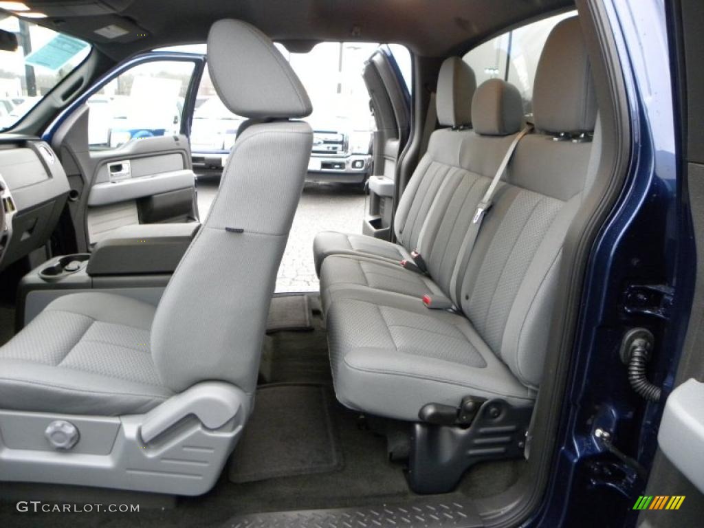 Steel Gray Interior 2011 Ford F150 XLT SuperCab 4x4 Photo #41568695