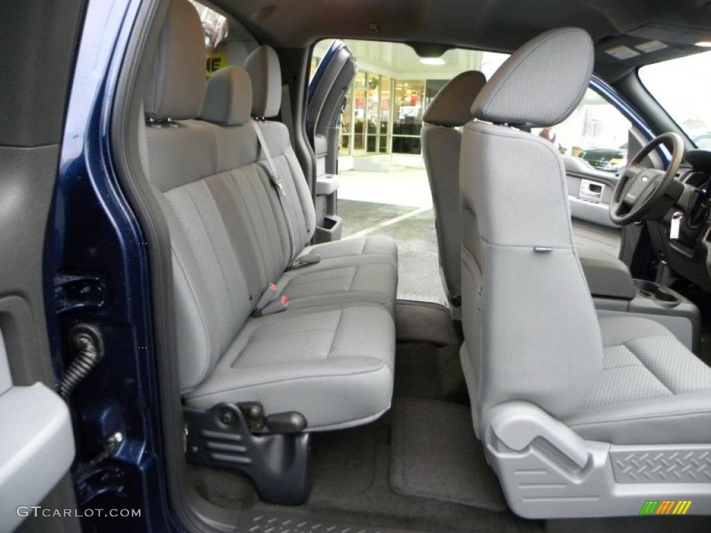 Steel Gray Interior 2011 Ford F150 XLT SuperCab 4x4 Photo #41568711