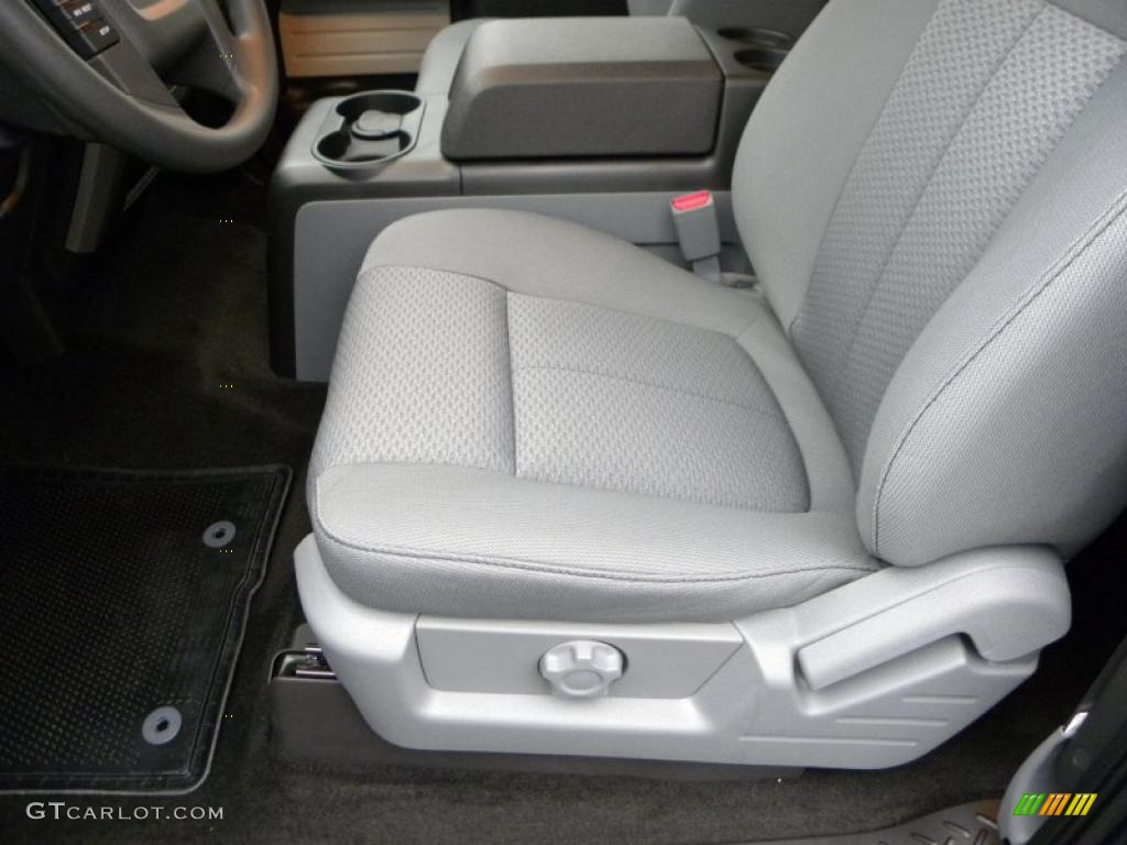 Steel Gray Interior 2011 Ford F150 XLT SuperCab 4x4 Photo #41568895