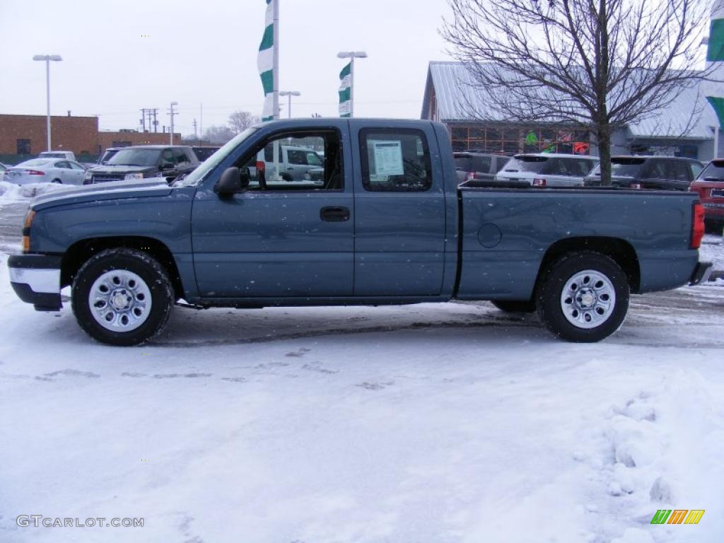 2007 Silverado 1500 Classic LS Extended Cab - Blue Granite Metallic / Dark Charcoal photo #2