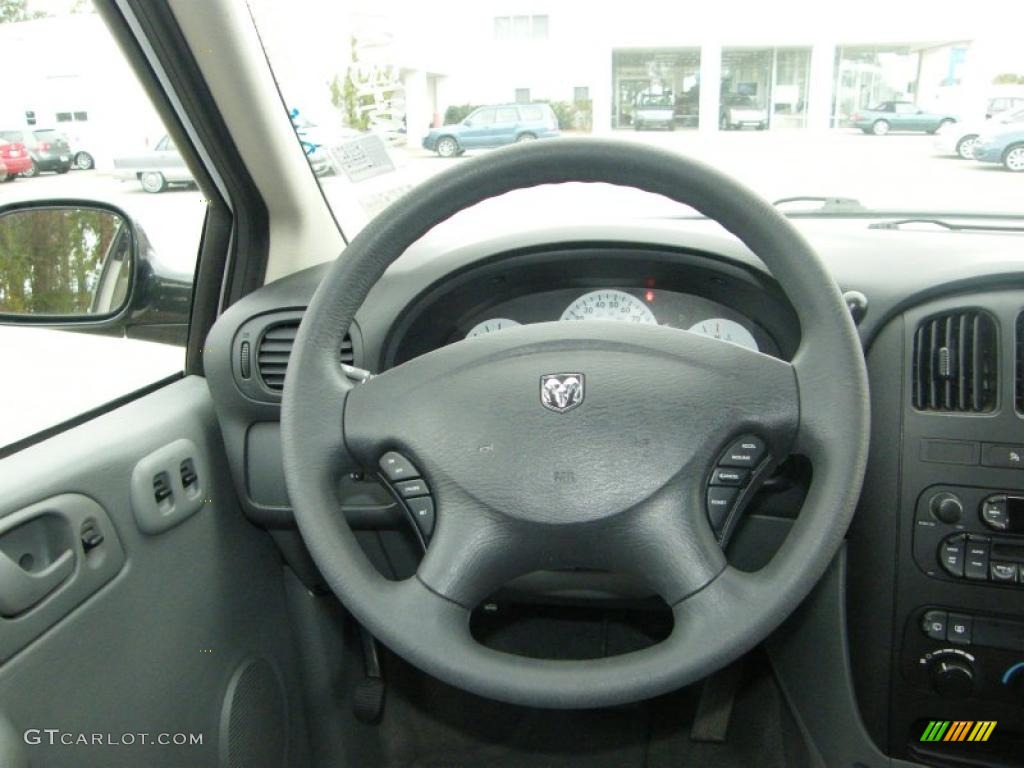 2006 Dodge Caravan SE Medium Slate Gray Steering Wheel Photo #41570099