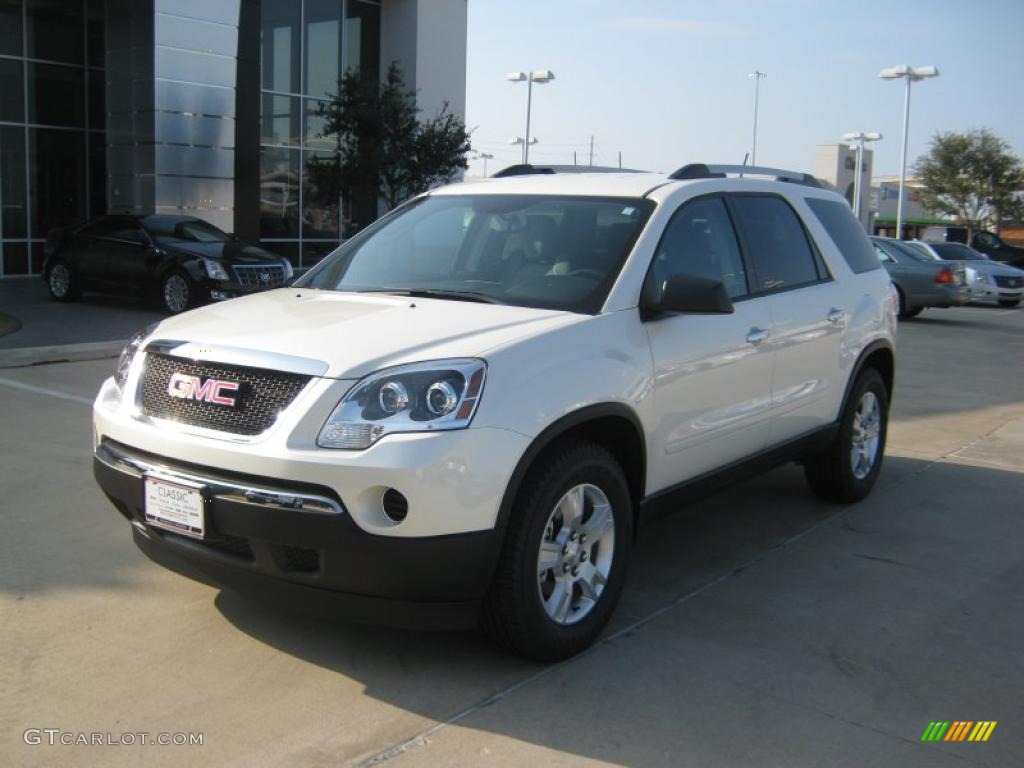 White Diamond Tintcoat 2011 GMC Acadia SL Exterior Photo #41571283