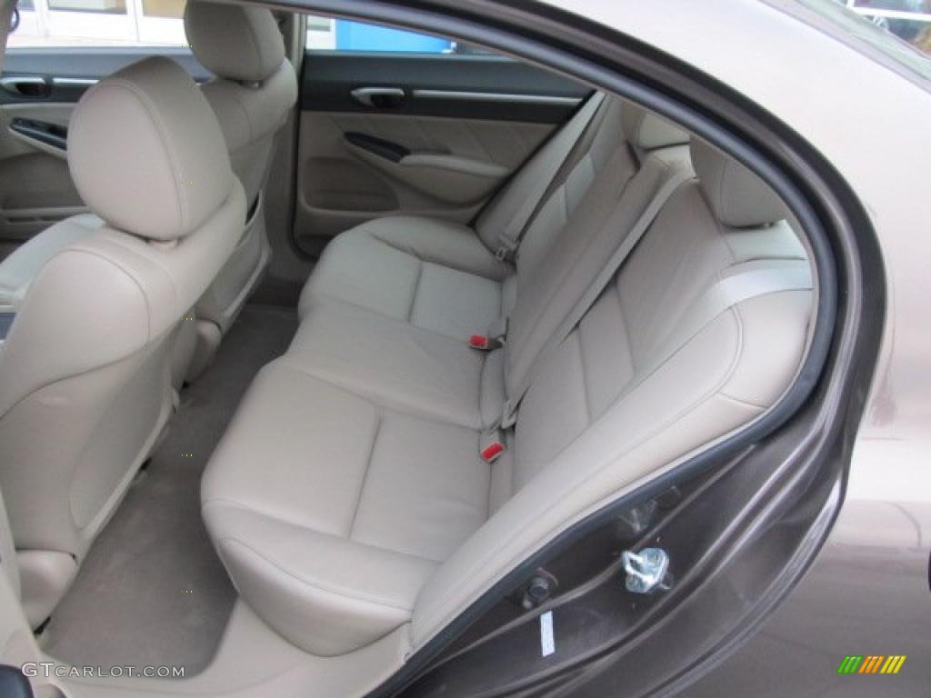 Beige Interior 2009 Honda Civic EX-L Sedan Photo #41572947
