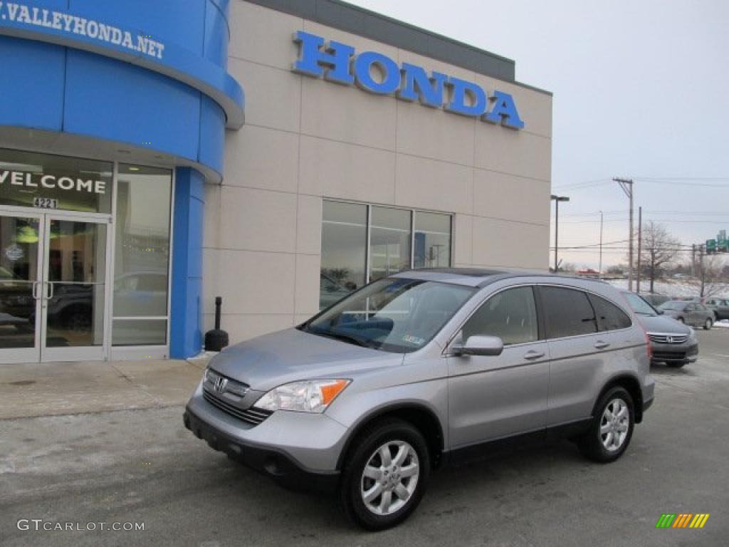 2008 CR-V EX-L 4WD - Whistler Silver Metallic / Gray photo #1