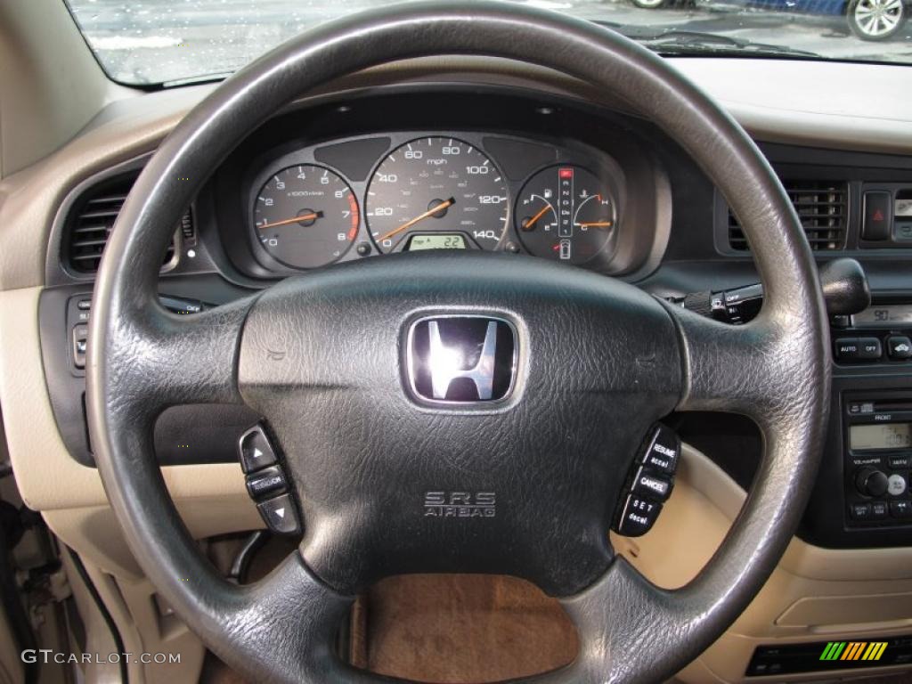 2002 Honda Odyssey EX-L Ivory Steering Wheel Photo #41574167