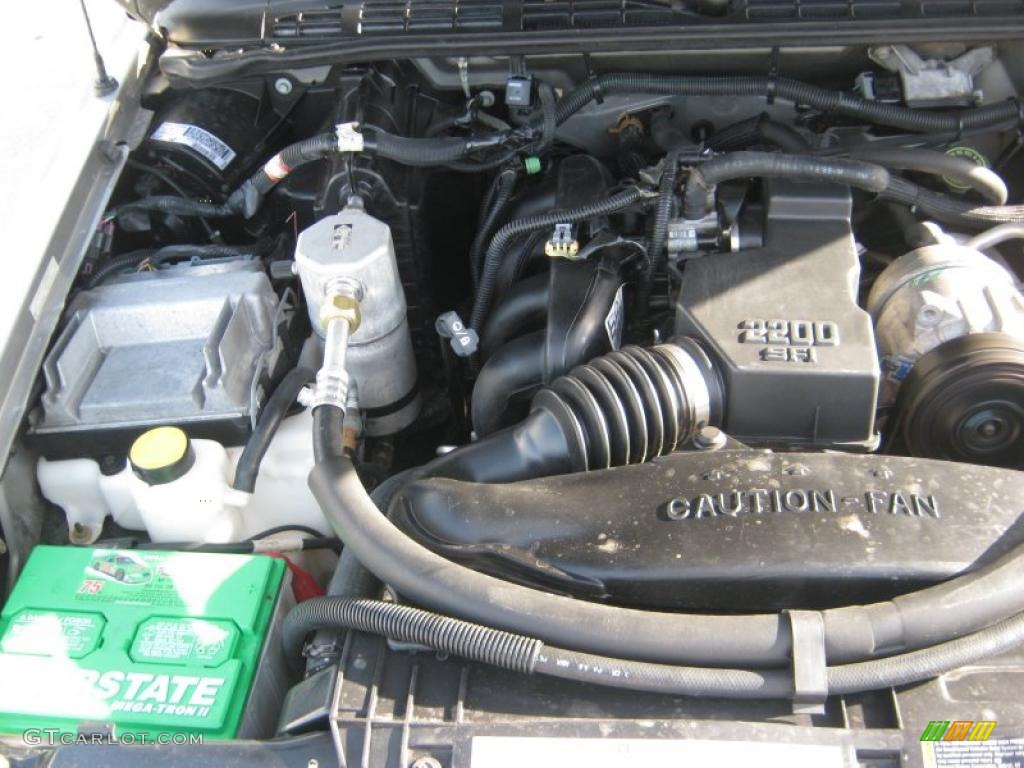 2002 Chevrolet S10 LS Extended Cab 2.2 Liter OHV 8-Valve Flex Fuel 4 Cylinder Engine Photo #41574899