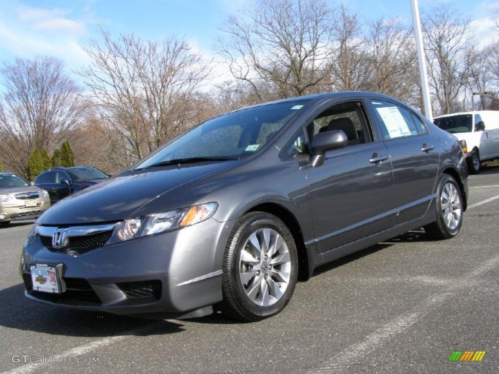 Polished Metal Metallic 2010 Honda Civic EX Sedan Exterior Photo #41576575