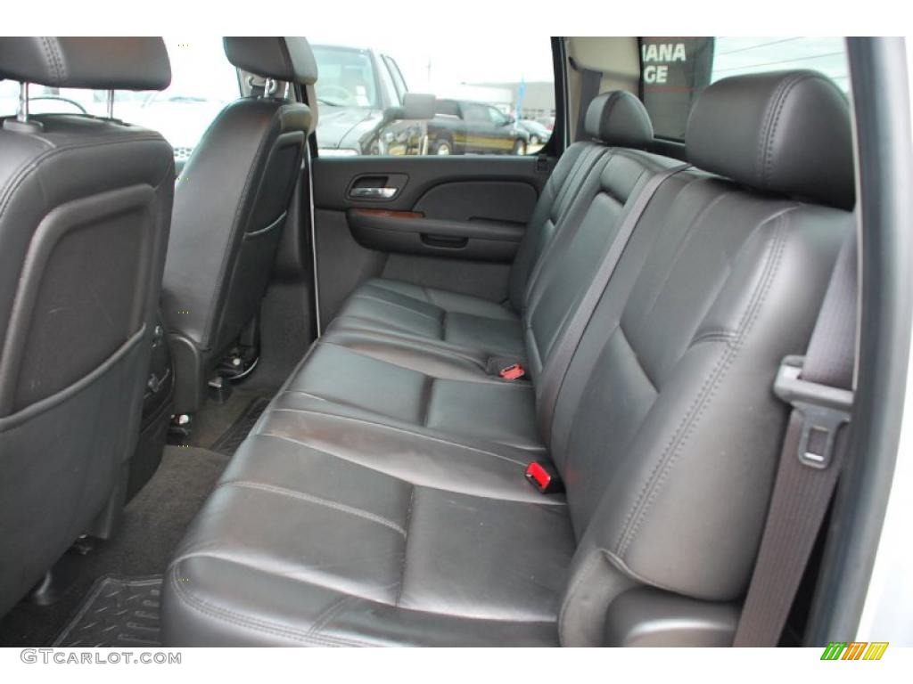 Ebony Interior 2008 GMC Sierra 1500 SLT Crew Cab 4x4 Photo #41578143