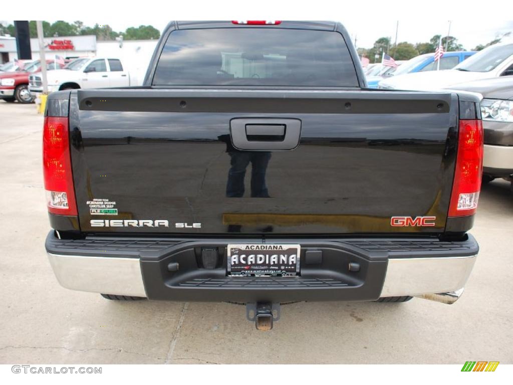 2010 Sierra 1500 SLE Crew Cab - Onyx Black / Dark Titanium/Light Titanium photo #4