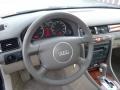 Beige 2002 Audi A6 3.0 quattro Sedan Steering Wheel
