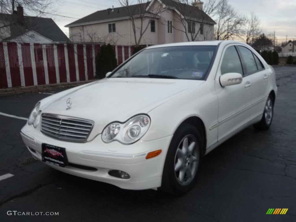 2004 C 320 4Matic Sedan - Alabaster White / Ash Grey photo #1