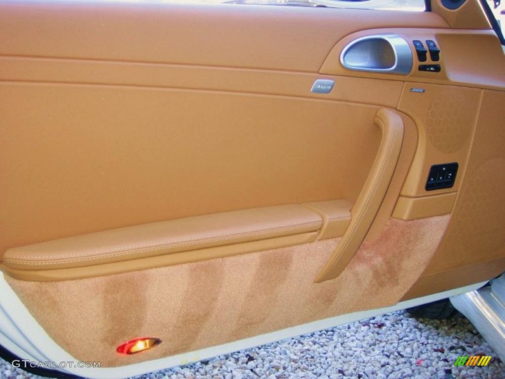 2008 Porsche 911 Carrera S Cabriolet Sand Beige Door Panel Photo #41579743