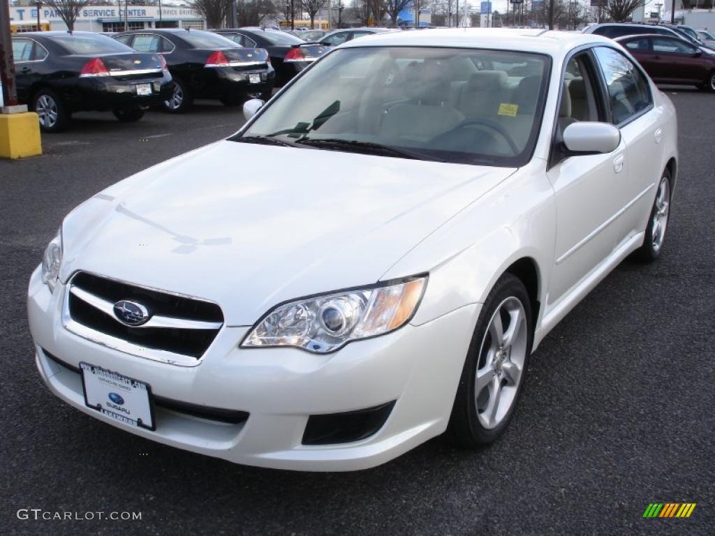 Satin White Pearl 2009 Subaru Legacy 2.5i Sedan Exterior Photo #41579923