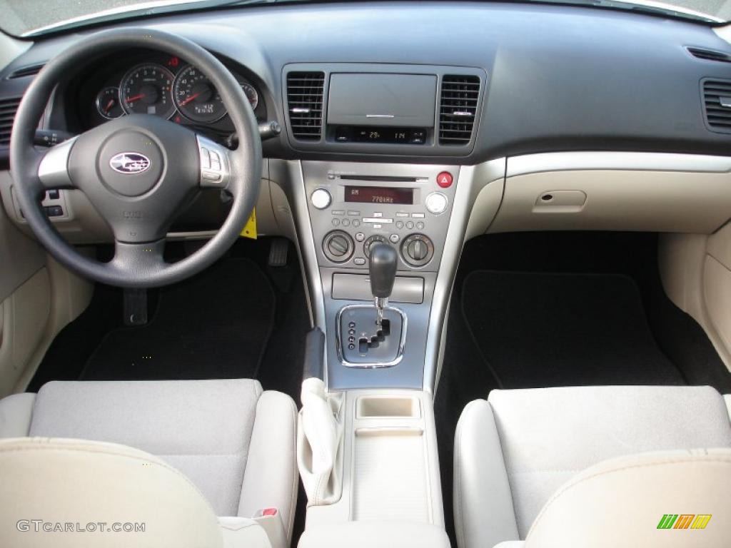 2009 Subaru Legacy 2.5i Sedan Warm Ivory Dashboard Photo #41580095