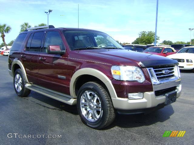 2006 Explorer Eddie Bauer - Dark Cherry Metallic / Camel photo #1